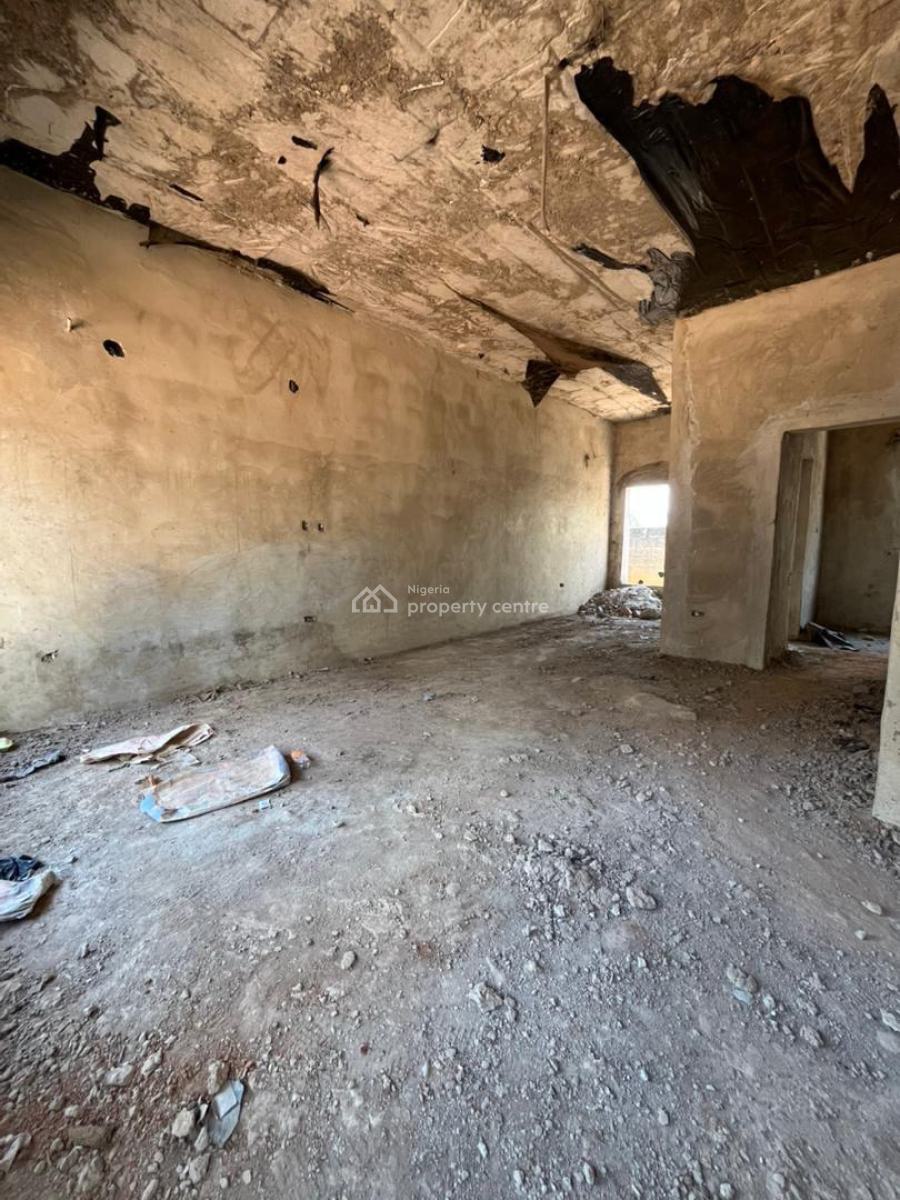 Standard 4 Bedroom Terrace with a Bq (carcass), Life Camp, Abuja, Terraced Duplex for Sale