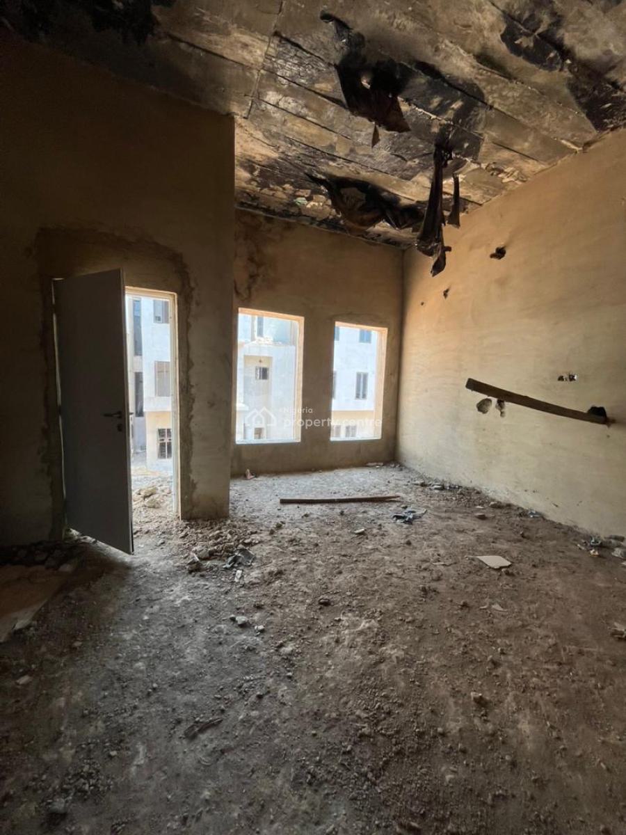 Standard 4 Bedroom Terrace with a Bq (carcass), Life Camp, Abuja, Terraced Duplex for Sale