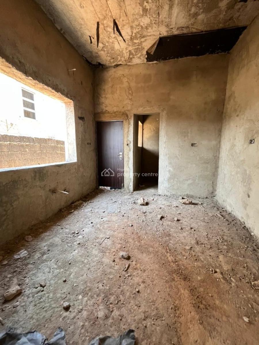 Standard 4 Bedroom Terrace with a Bq (carcass), Life Camp, Abuja, Terraced Duplex for Sale