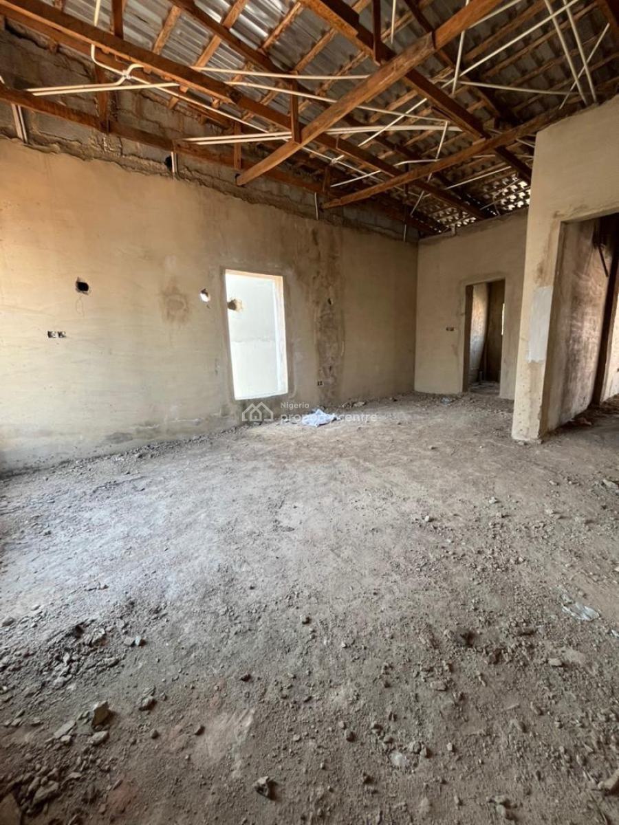 Standard 4 Bedroom Terrace with a Bq (carcass), Life Camp, Abuja, Terraced Duplex for Sale