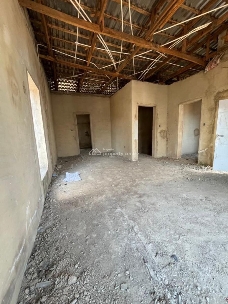 Standard 4 Bedroom Terrace with a Bq (carcass), Life Camp, Abuja, Terraced Duplex for Sale