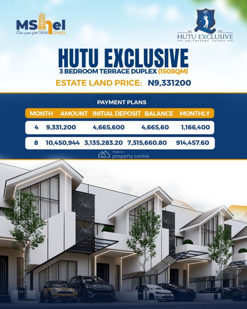 3 Bedroom Terrace Duplex, Airport Road, Before Centenary City, Lugbe District, Abuja, Residential Land for Sale