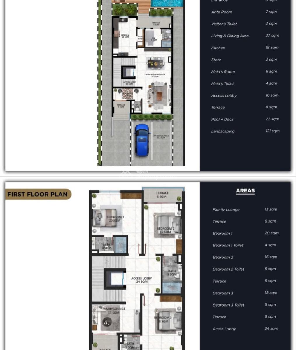 5 Bedrooms Fully Detached Houses Installment Payment Available Offplan, Banana Island, Ikoyi, Lagos, Detached Duplex for Sale