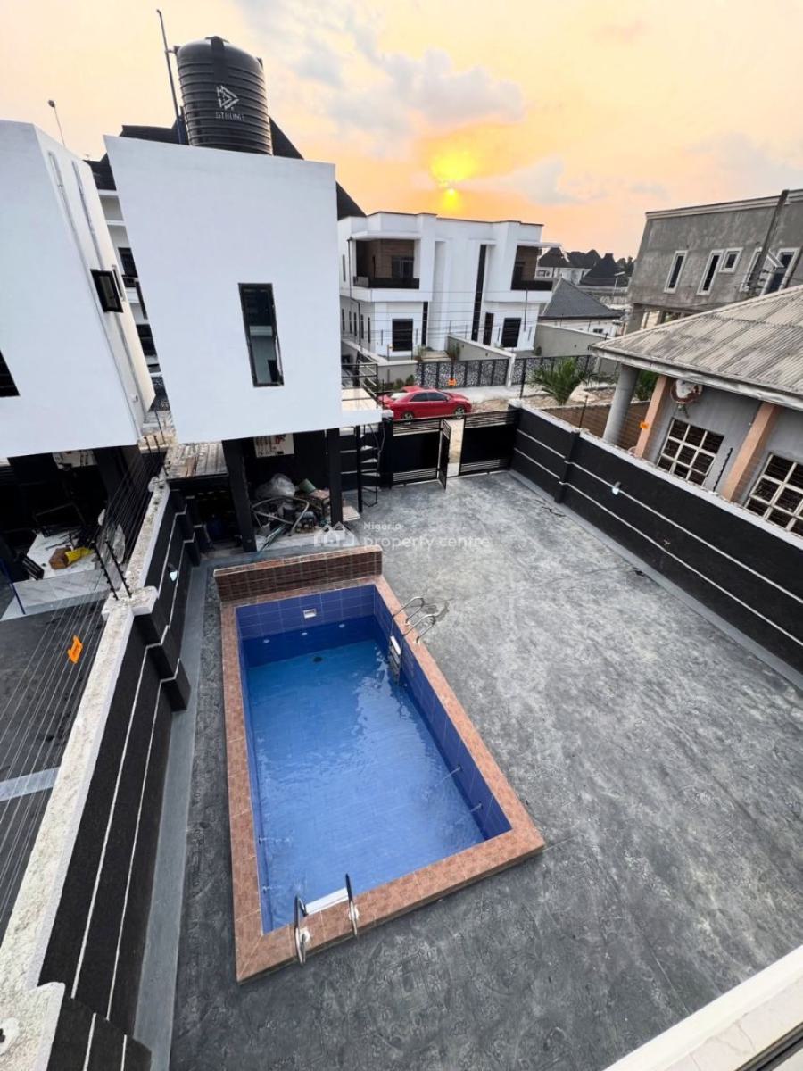 Semi Furnished 4 Bedroom Duplex with Cinema and Swimming Pool, Shell Coperative Off Eneka Eliozu Link Road, Port Harcourt, Rivers, Detached Duplex for Sale