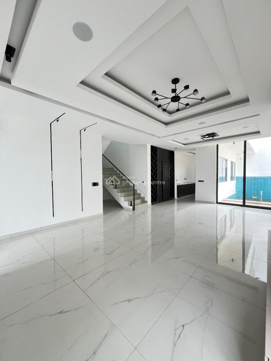 5 Bedroom Semi Detached with Pool, Cinema, Gym, Bq and a Rooftop, Cowrie Creek Estate, Ikate Elegushi, Lekki, Lagos, Semi-detached Duplex for Sale