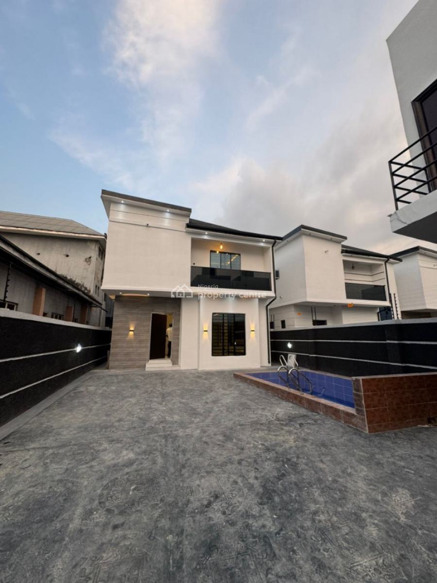 Semi Furnished Contemporary 4bedroom Duplex Wt Pool & Cinema, Shell Cooperative Eliozu Eneka Link Road, Port Harcourt, Rivers, Detached Duplex for Sale