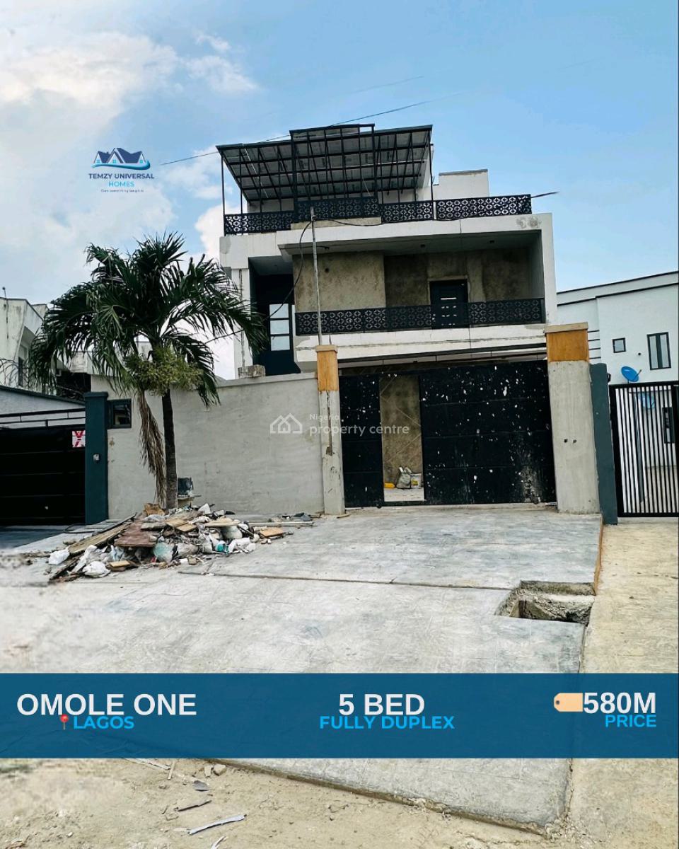 Spaciously Built 5 Bedroom Fully Detached Duplex, Omole Phase 1, Ikeja, Lagos, House for Sale