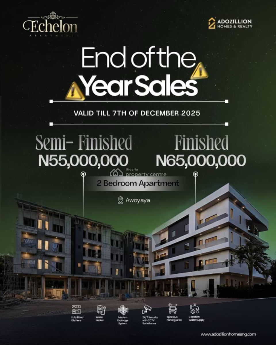 Affordable 2 Bed Apartment with Gym, Swim Pool Off Plan Project, Awoyaya, Ibeju Lekki, Lagos, Block of Flats for Sale