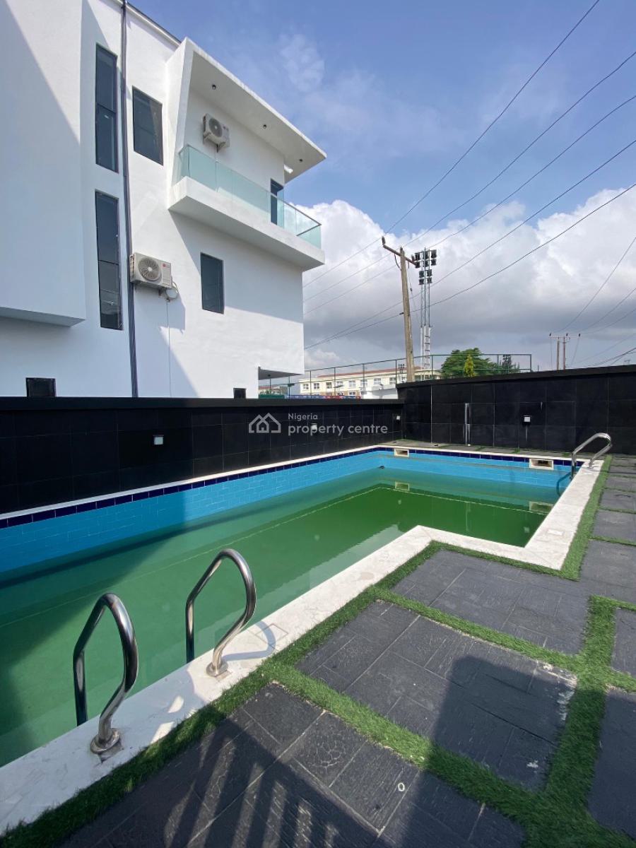 4 Bedroom Terrace Duplex with Bq, Gym, Swimming Pool, Ikate, Lekki, Lagos, Terraced Duplex for Sale