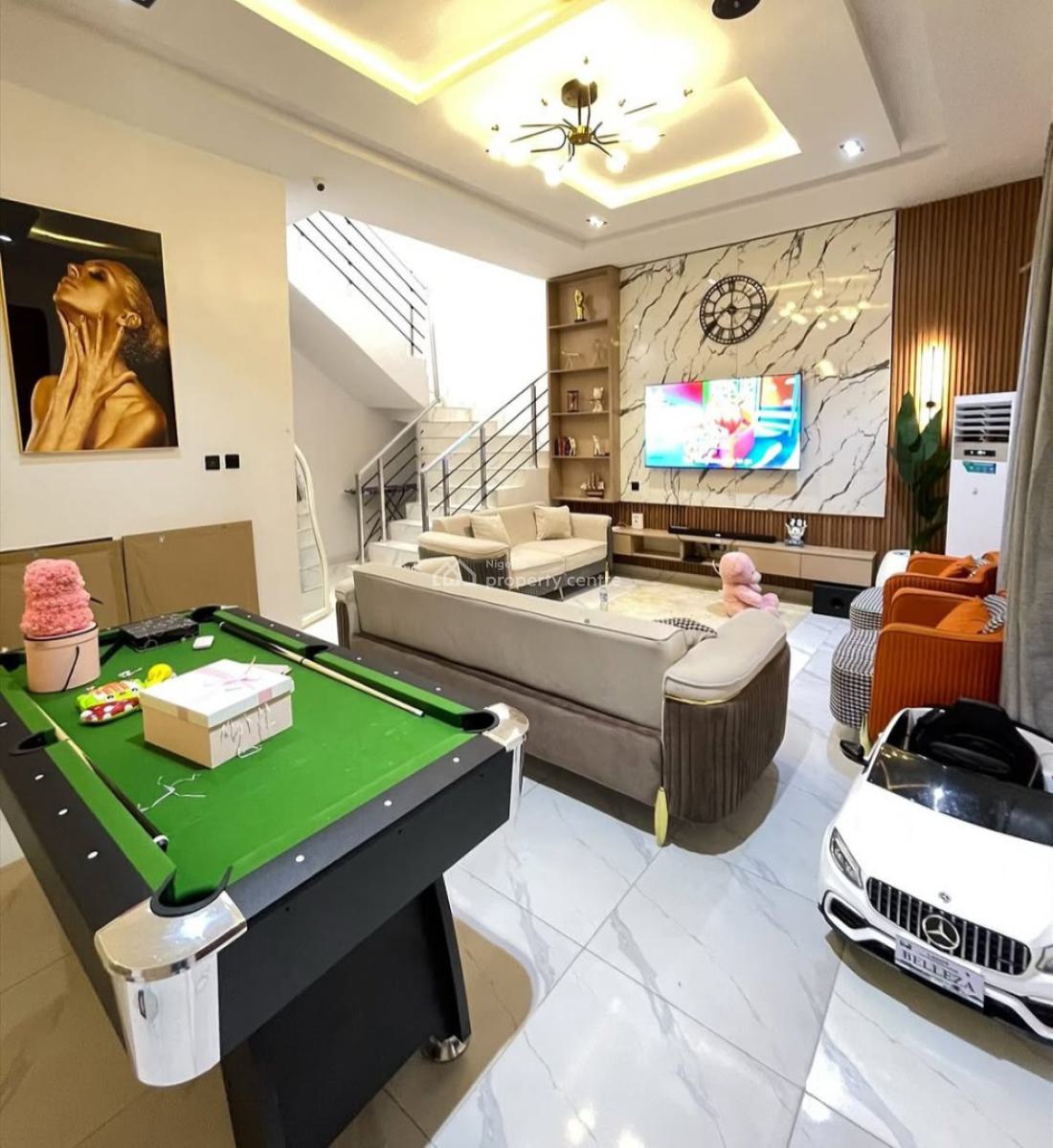 Modern 4 Bedroom Terrace Duplex, Chevron Tollgate, Lekki, Lagos, Terraced Duplex for Sale