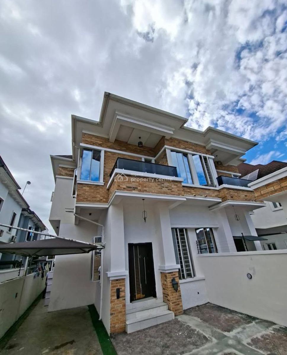 4 Bedroom Semidetached Duplex with Bq in an Estate, Chevron, Lekki, Lagos, Semi-detached Duplex for Rent