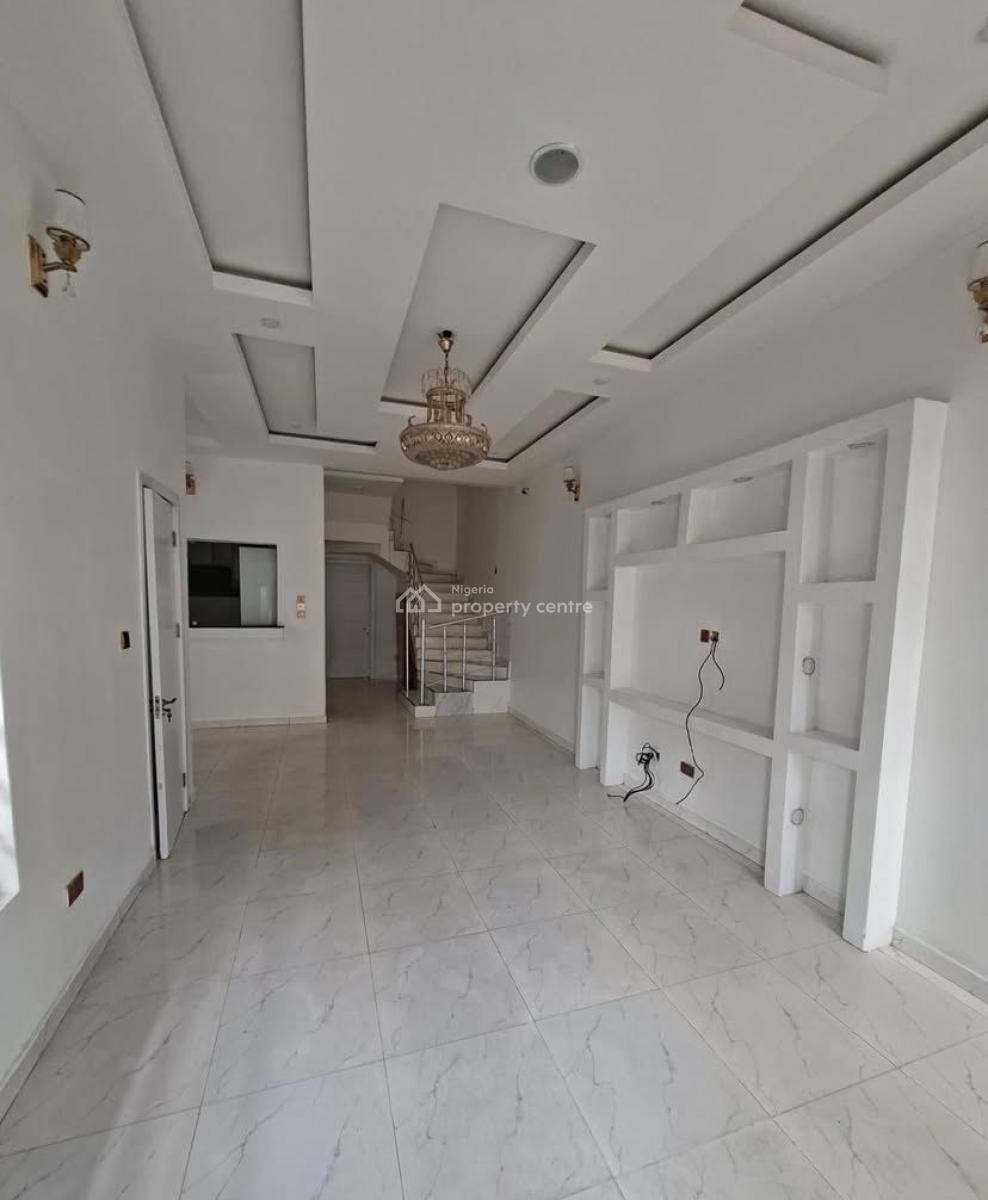 4 Bedroom Semidetached Duplex with Bq in an Estate, Chevron, Lekki, Lagos, Semi-detached Duplex for Rent