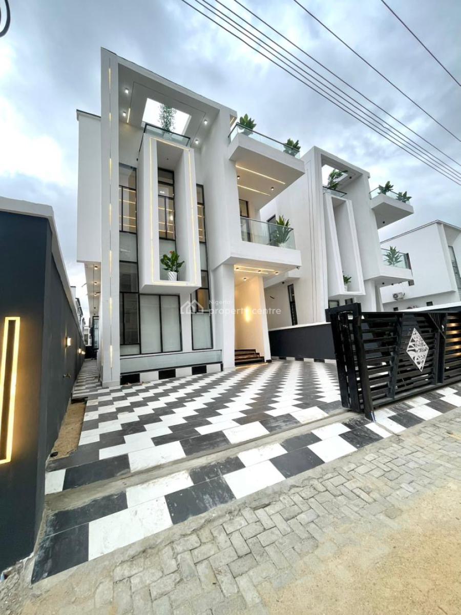 Outstanding Luxury 5 Bed Fully Detached Duplex with Swimming Pool, Chevron, Lekki, Lagos, Detached Duplex for Sale