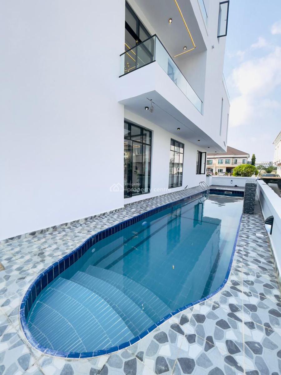 Marvelously Carved 6 Bed Detached Duplex with Cinema, Swimming Pool, Vgc, Lekki, Lagos, Detached Duplex for Sale