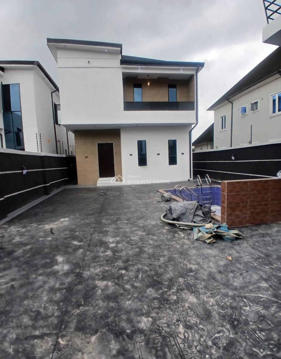 Semi-furnished 4 Bedroom Duplex with Pool & Cinema, Shell Cooperative Estate Off Eneka Link Road, Port Harcourt, Rivers, Semi-detached Duplex for Sale