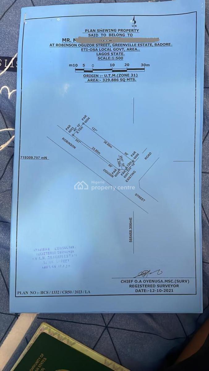 Half Plot of Land at Greenville Badore  Ajah, Greenville Estate Badore Ajah, Badore, Ajah, Lagos, Residential Land for Sale