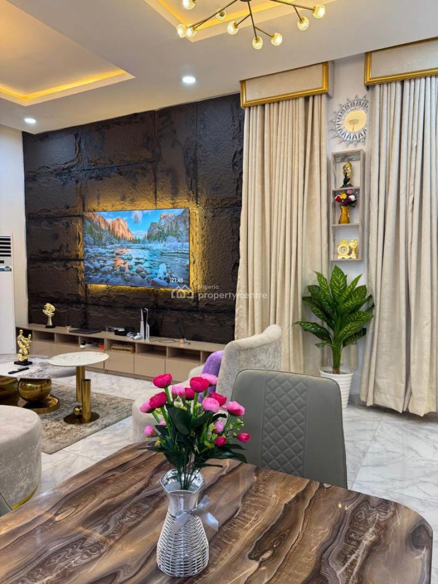 Luxury 3 Bedroom Triplex Apartment with Ps5 Available, Agungi, Lekki, Lagos, Flat / Apartment Short Let