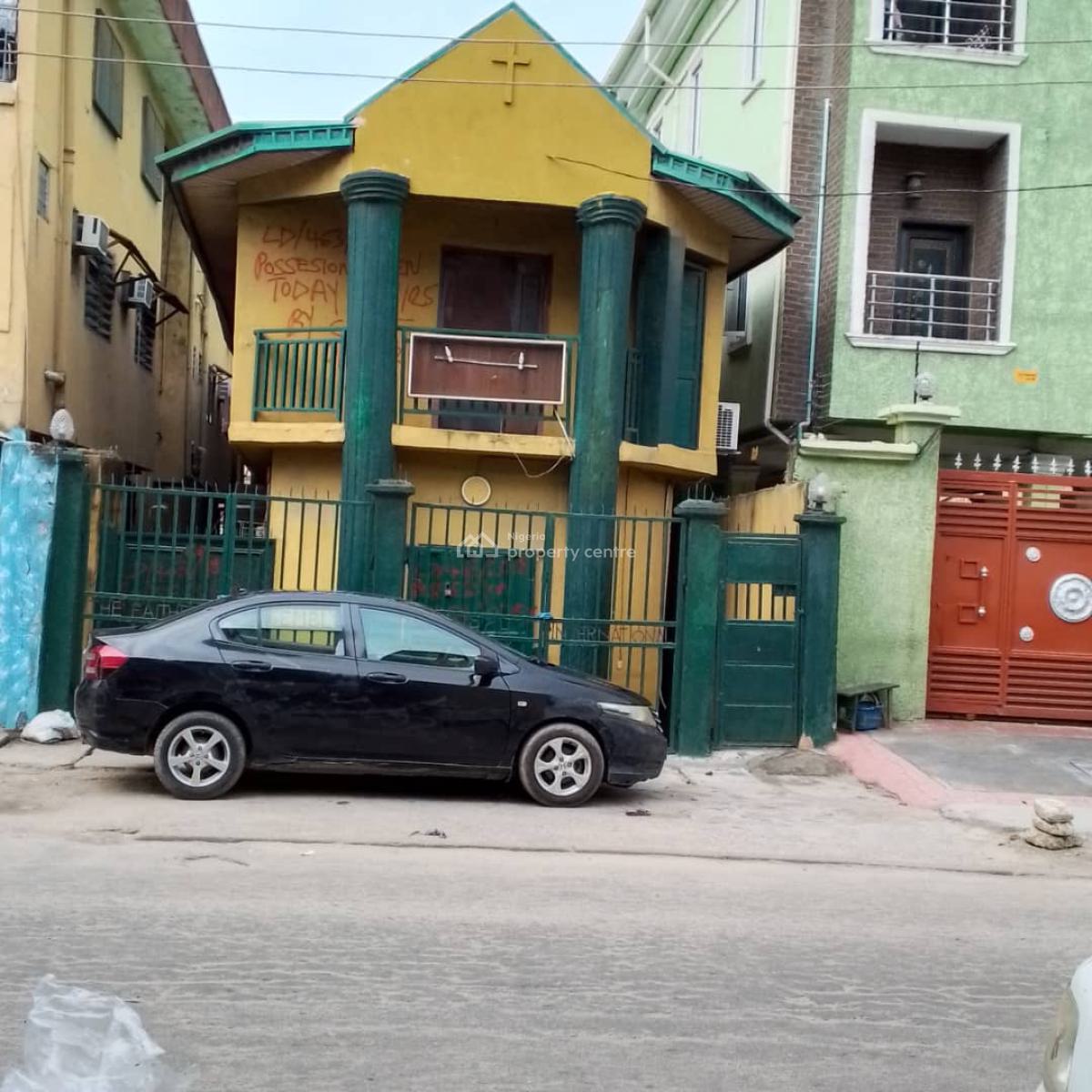 a 2 Storey Building in a Serene Environment, Ebute Metta, Ebute Metta West, Yaba, Lagos, Residential Land for Sale