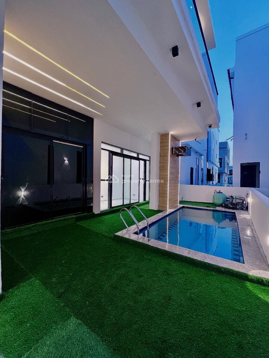 Contemporary 5 Bedroom Detached Duplex with Swimming Pool and Bq, 2nd Toll Gate, Lekki, Lagos, Detached Duplex for Sale