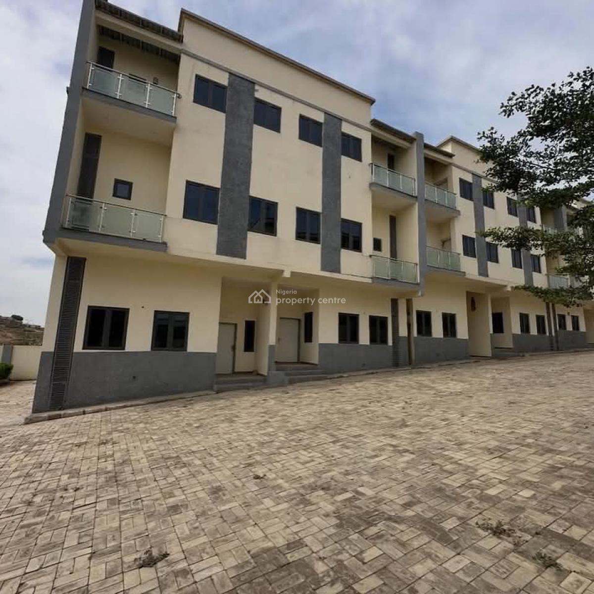 Newly Built 4 Bedroom Terrace Duplex with Bq, Life Camp, Abuja, Terraced Duplex for Sale