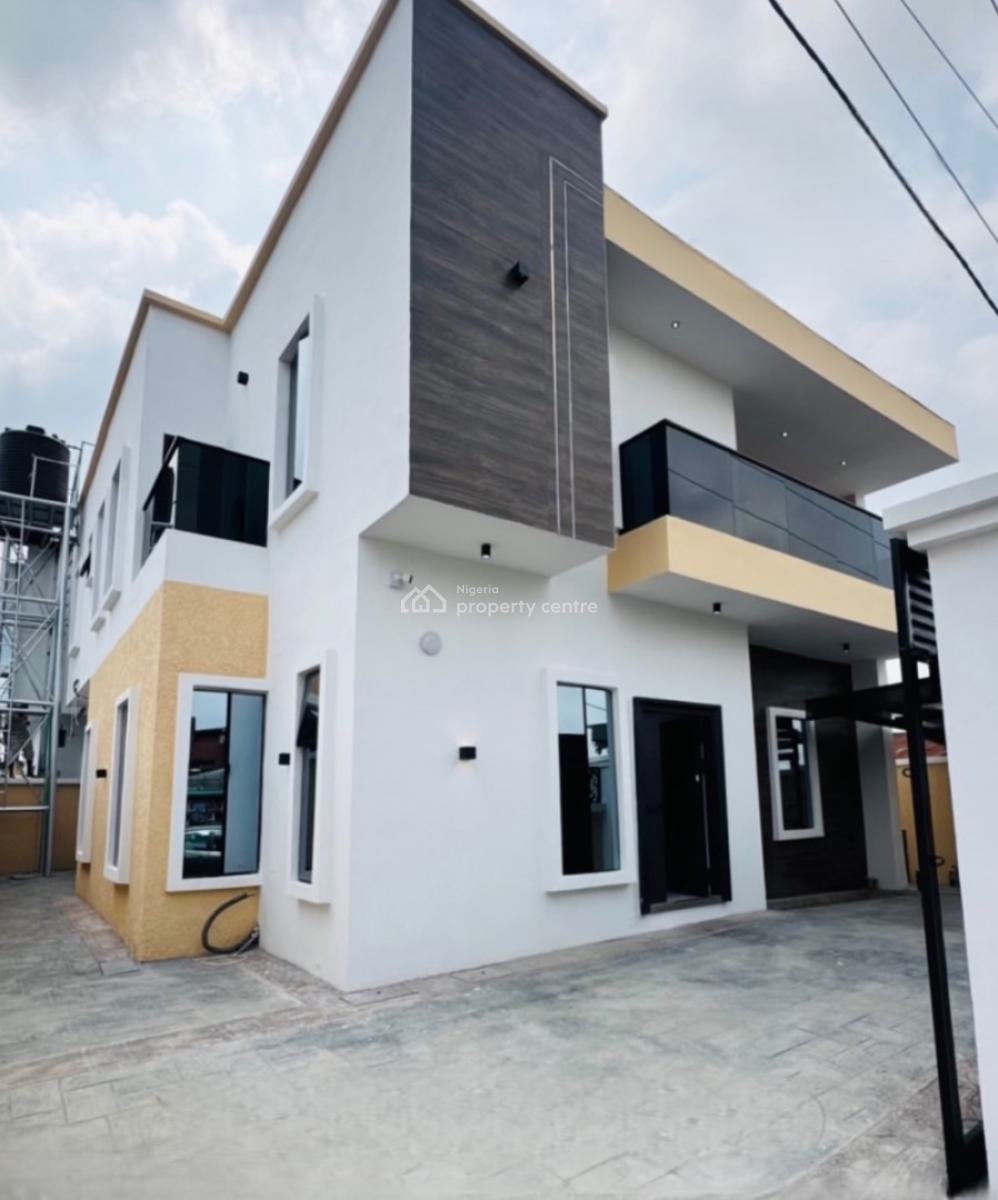 Smartly Built 4 Bedroom Fully Detached Home with  a Room B, Ogba, Ikeja, Lagos, Detached Duplex for Sale