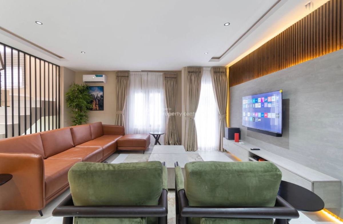 Luxury 3 Bedroom Terrace Duplex with Ps5, Kusenla Road, Seagate Estate, Asher Court 5, Ikate Elegushi, Lekki, Lagos, Flat / Apartment Short Let