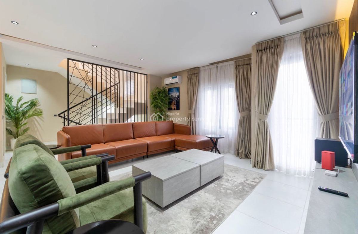 Luxury 3 Bedroom Terrace Duplex with Ps5, Kusenla Road, Seagate Estate, Asher Court 5, Ikate Elegushi, Lekki, Lagos, Flat / Apartment Short Let