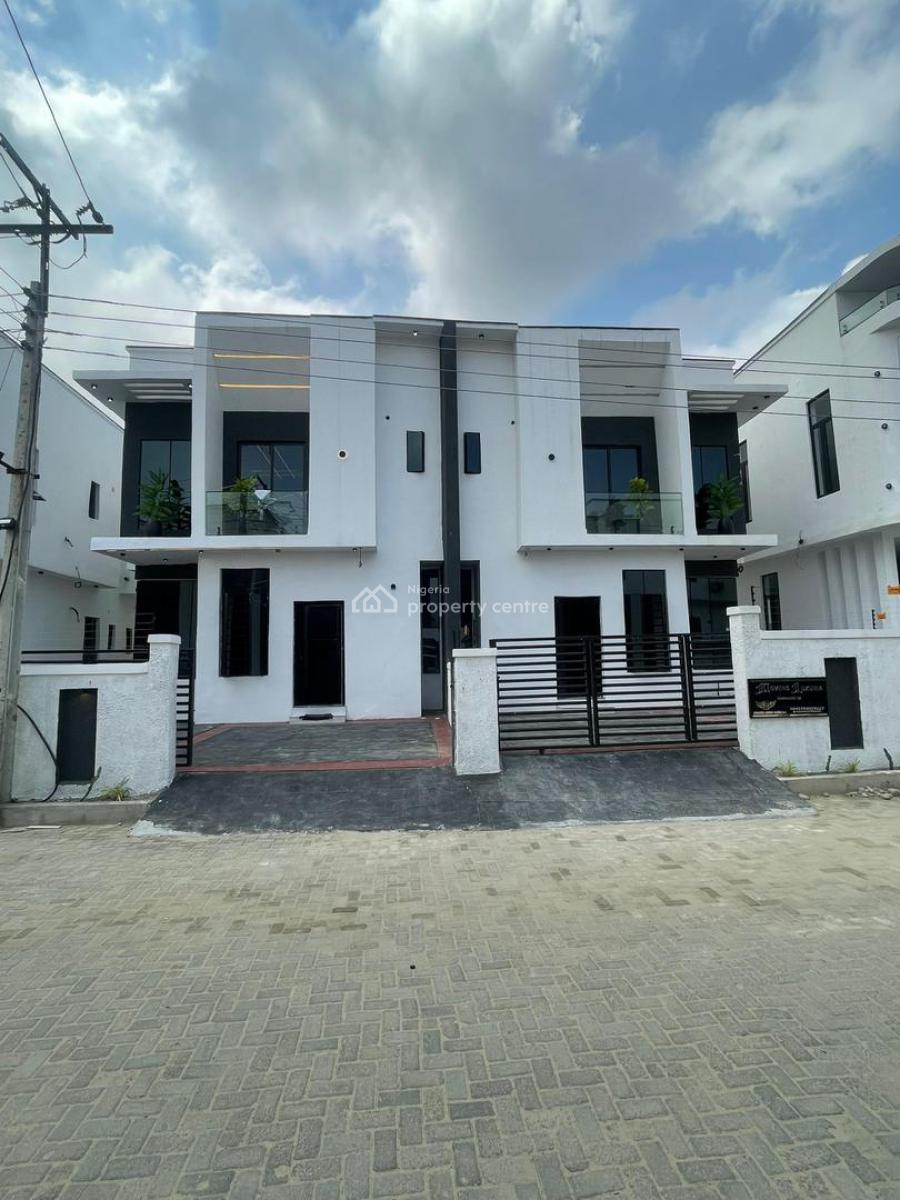 4 Bedroom Semi Detached Duplex with Bq, Smartly Built Home with Bq in a Serene and Secured Estate, Ajah, Lekki Phase 2, Lekki, Lagos, Semi-detached Duplex for Sale