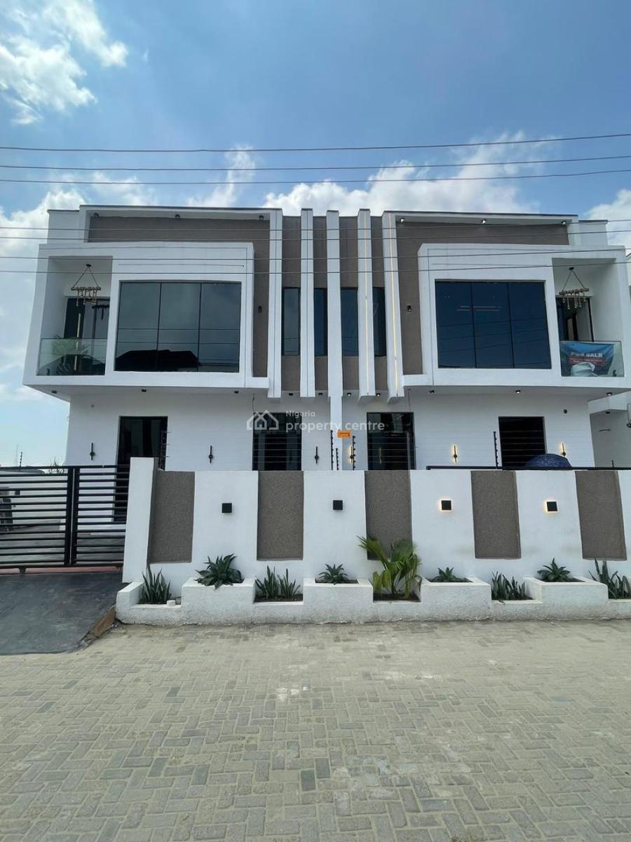 4 Bedroom Semi Detached Duplex with Bq, Beautifully Built Home with Bq in a Secured Neighborhood, Ajah, Lekki, Lagos, Semi-detached Duplex for Sale