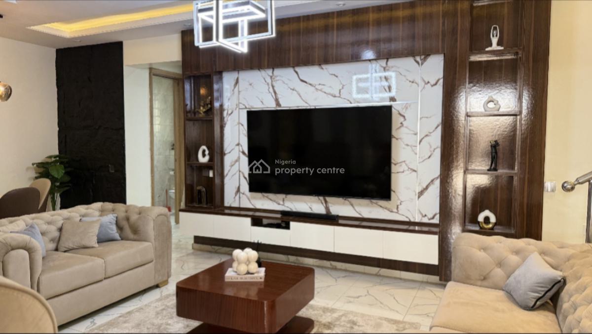 Smart Luxury Fully Furnished 4 Bedroom Terrace Duplex., in a Very Conducive Secured Estate at Ogombo Abraham Adesanya Axis Aja, Ajah, Lagos, Terraced Duplex for Rent