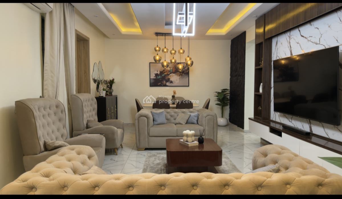 Smart Luxury Fully Furnished 4 Bedroom Terrace Duplex., in a Very Conducive Secured Estate at Ogombo Abraham Adesanya Axis Aja, Ajah, Lagos, Terraced Duplex for Rent