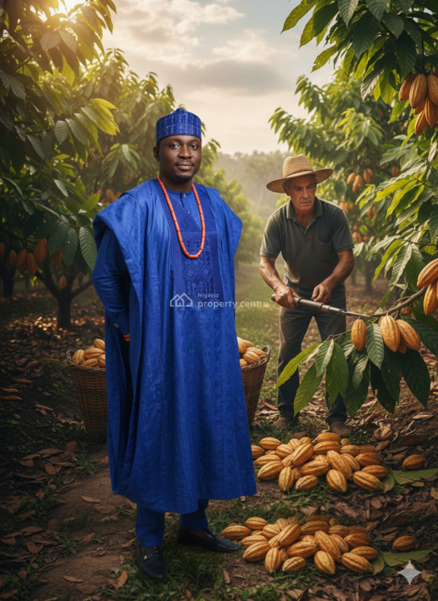 Profitable Cocoa Republic Farm Land for Smart Investors, Buy an Acre+ 400 Seeds We Do The Farming Why You Earn Cocoa Republic, Obafemi Owode, Ogun, Commercial Land for Sale