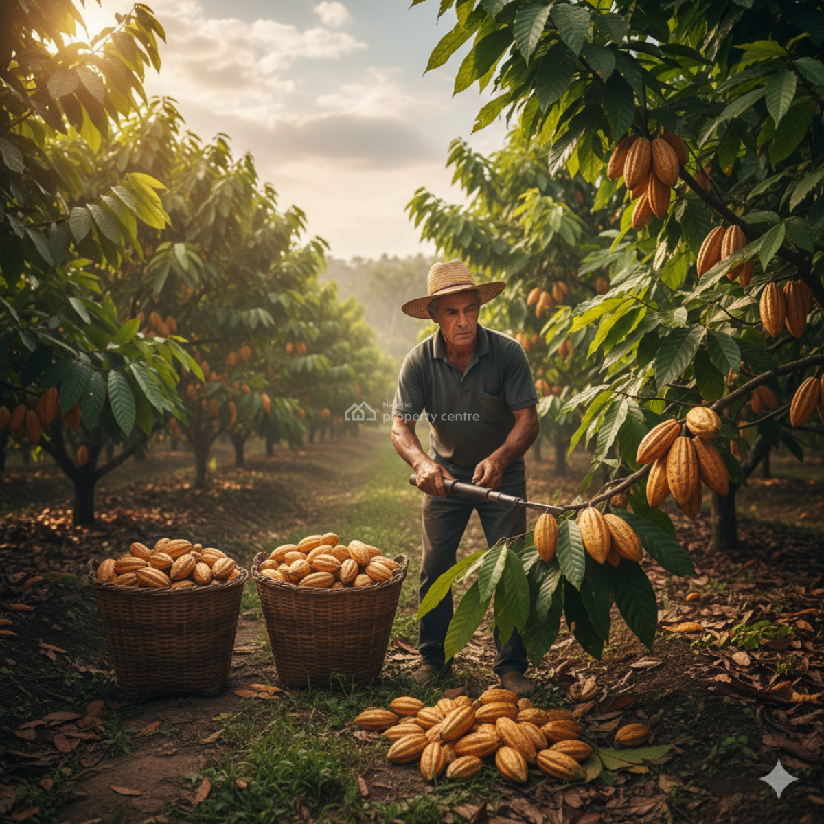 Profitable Cocoa Republic Farm Land for Smart Investors, Buy an Acre+ 400 Seeds We Do The Farming Why You Earn Cocoa Republic, Obafemi Owode, Ogun, Commercial Land for Sale