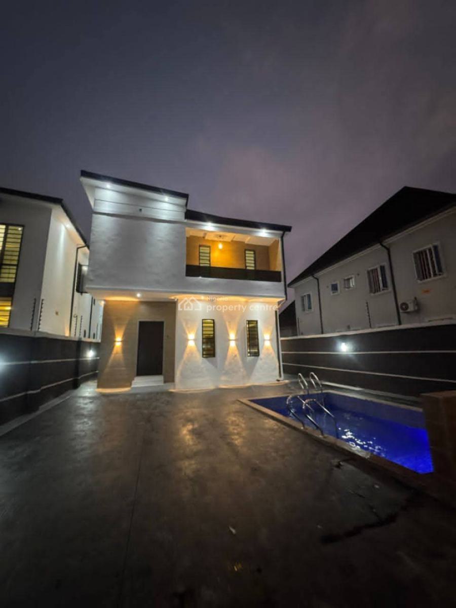 Semi Furnished Contemporary 4 Bedroom Duplex with Pool & Cinema, Eliozu Eneka Linknroad, Port Harcourt, Rivers, Detached Duplex for Sale