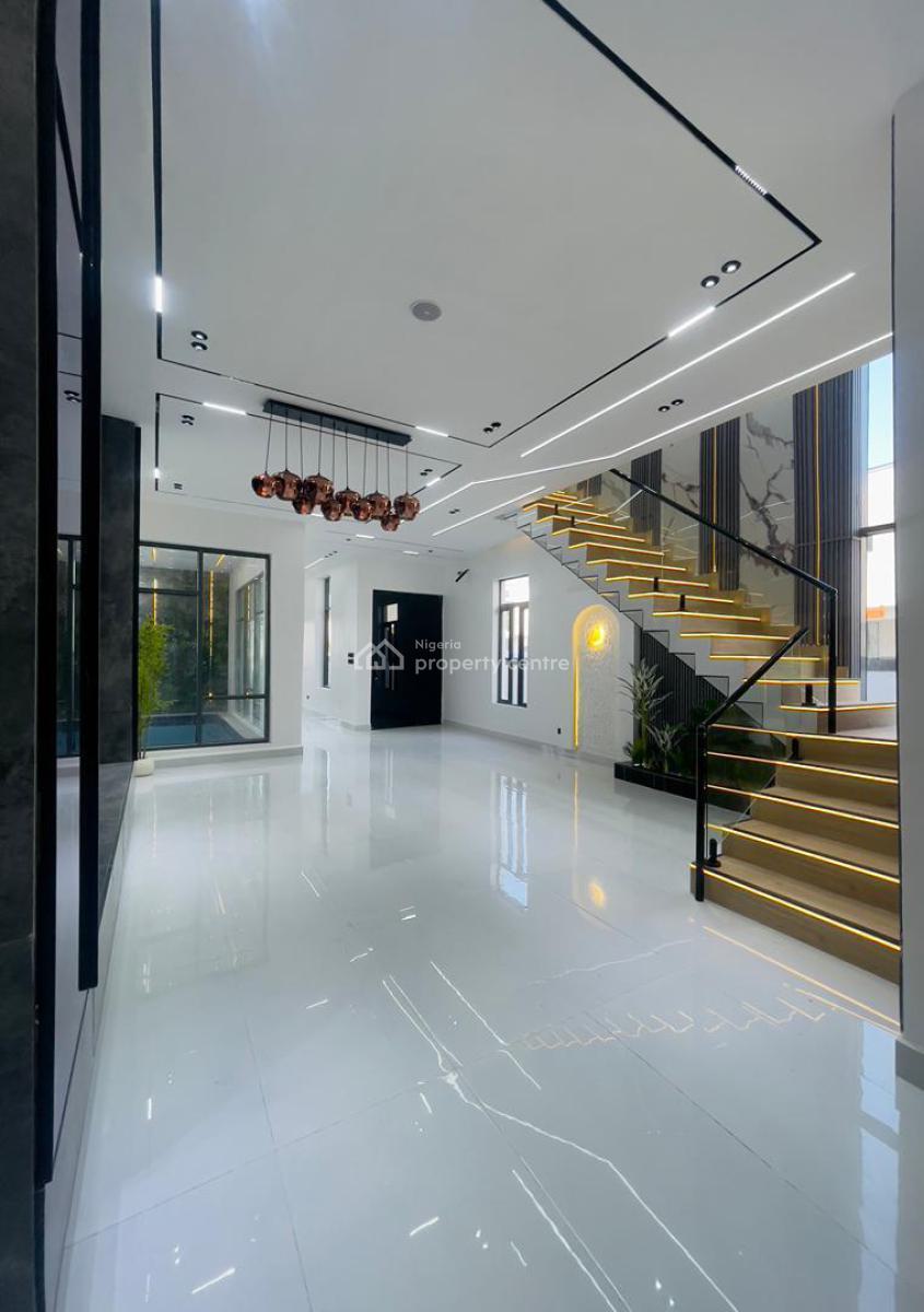 Luxuriously Perched 5 Bedroom Smart Home with Cinema, Home Office, Gym, Ajah, Lagos, Detached Duplex for Sale