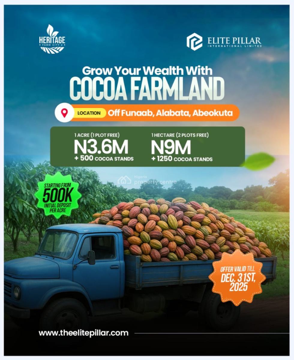 Earn ₦5m - ₦15m per Annum Investing in Any Crop of Your Choice., Alabata ,ogun State, Abeokuta South, Ogun, Commercial Land for Sale