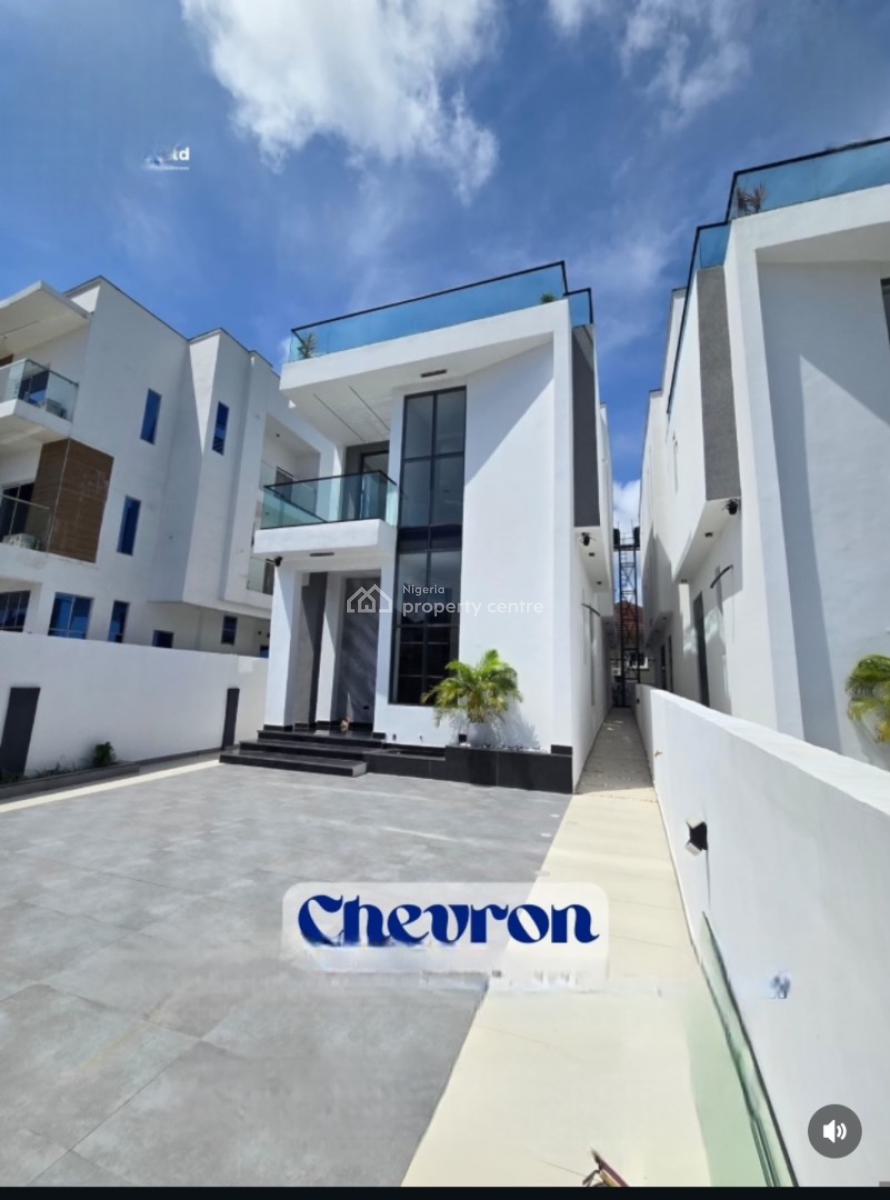 Exquisite and Spacious 5-bedroom Detached Duplex with Bq,, Chevron, Lekki, Lagos, Detached Duplex for Sale
