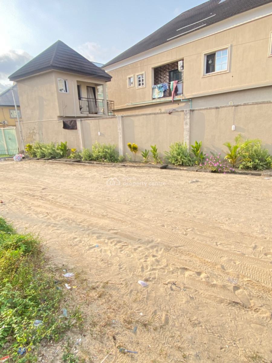 620sqm  Fenced Dryland Close to The Road, Vintage Estate Beside Mobil Filling Station Sangotedo, Sangotedo, Ajah, Lagos, Residential Land for Sale