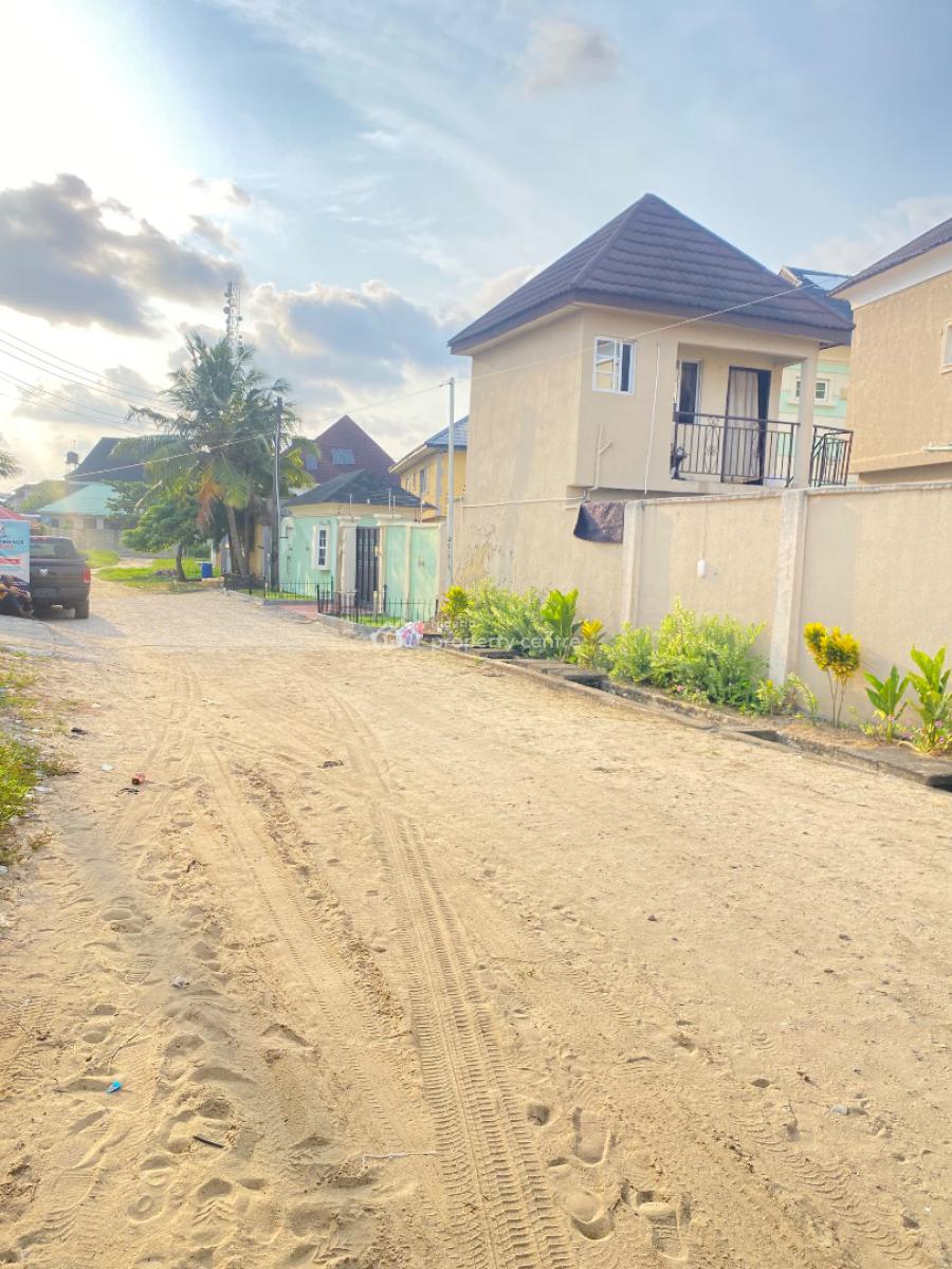 620sqm  Fenced Dryland Close to The Road, Vintage Estate Beside Mobil Filling Station Sangotedo, Sangotedo, Ajah, Lagos, Residential Land for Sale