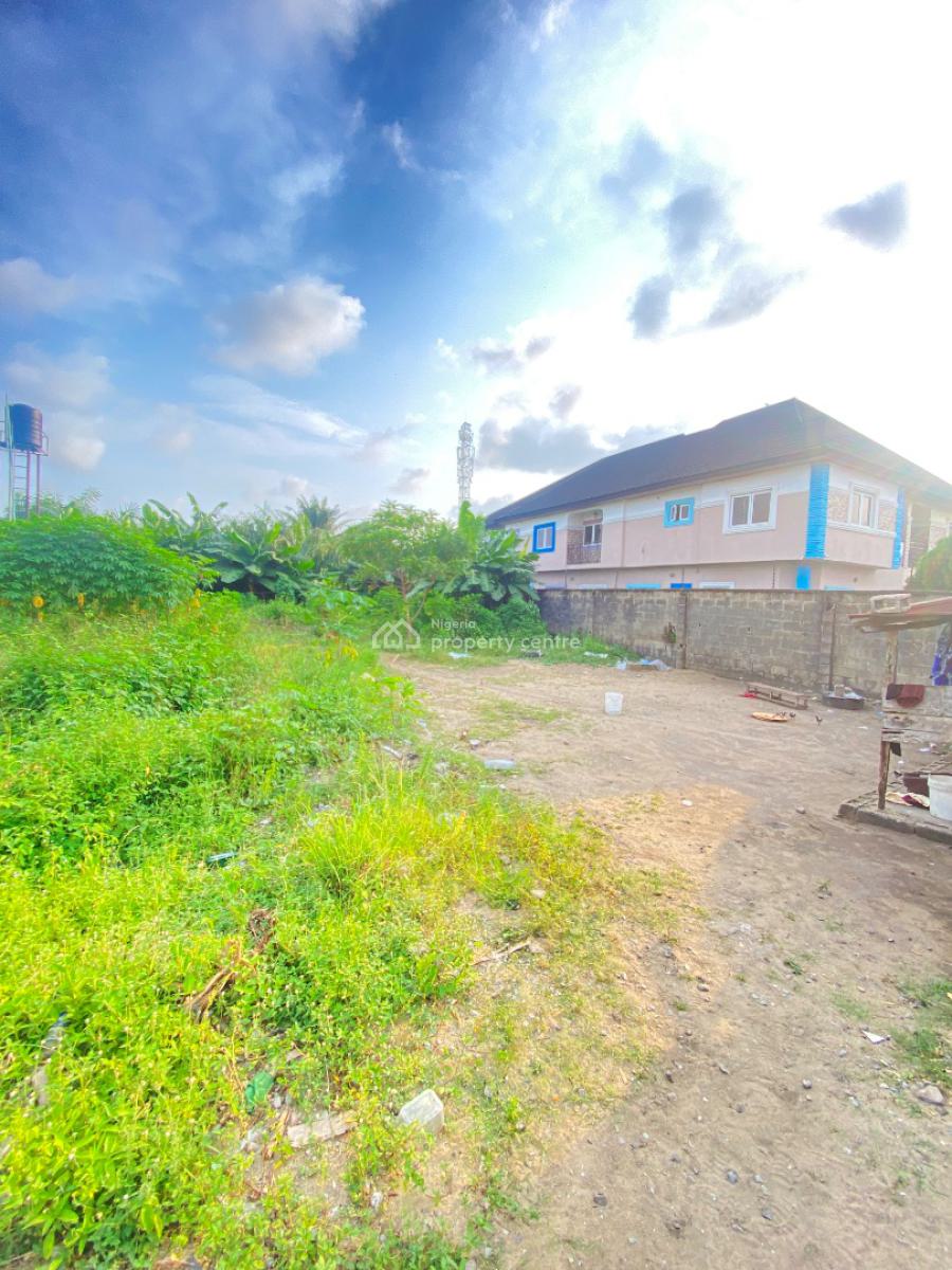620sqm  Fenced Dryland Close to The Road, Vintage Estate Beside Mobil Filling Station Sangotedo, Sangotedo, Ajah, Lagos, Residential Land for Sale