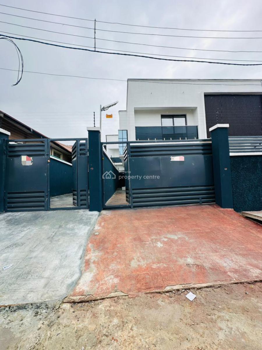Nicely Built 4 Bedroom Semi Detached Duplex Plus Bq, Exquisitely Designed Home with Bq, Driveway in a Secured Estate, Gbagada, Lagos, Semi-detached Duplex for Sale