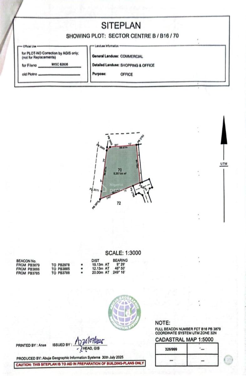 Fully Paid and Approved Commercial Plots, Jabi, Abuja, Commercial Land for Sale