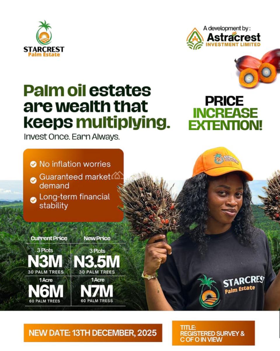 Starcrest Palm Estate, Alabata, Funab, Abeokuta South, Ogun, Mixed-use Land for Sale