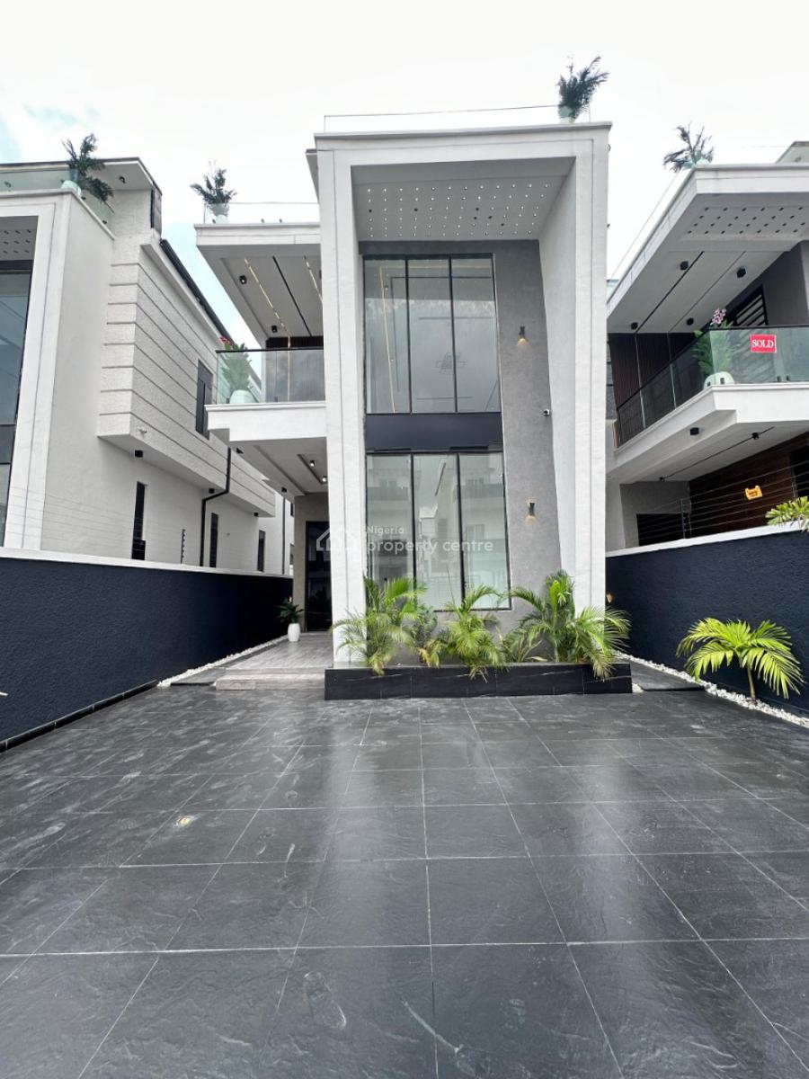 Luxury Exquisite Spacious 5 Bedroom Fully Detached Duplex with Bq, Less Than 8 Minutes From Abraham Adesanya, Lekki, Ajah, Lagos, Detached Duplex for Sale
