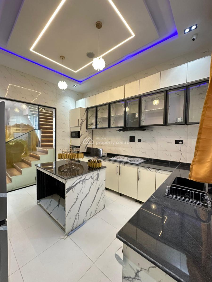 Fully Furnished Luxury Spacious 4 Bedroom Semi-detached Duplex with Bq, in a Secured Estate, Less Than 8 Minutes From Thomas Estate, Lekki, Ajah, Lagos, Semi-detached Duplex for Sale