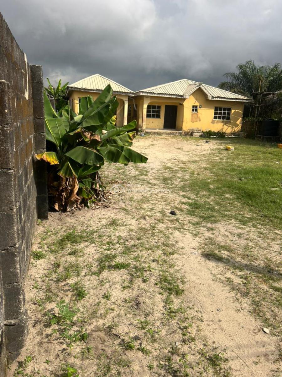 Dry Plot of Land with 2 Bedroom Bungalow and Room/parlour Bungalow, Ogunfayo Estate, Ibeju Lekki, Lagos, Residential Land for Sale