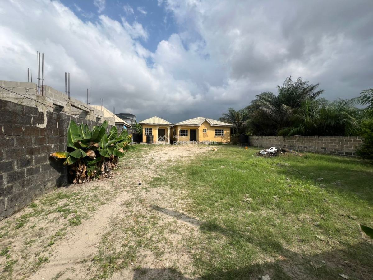 Dry Plot of Land with 2 Bedroom Bungalow and Room/parlour Bungalow, Ogunfayo Estate, Ibeju Lekki, Lagos, Residential Land for Sale