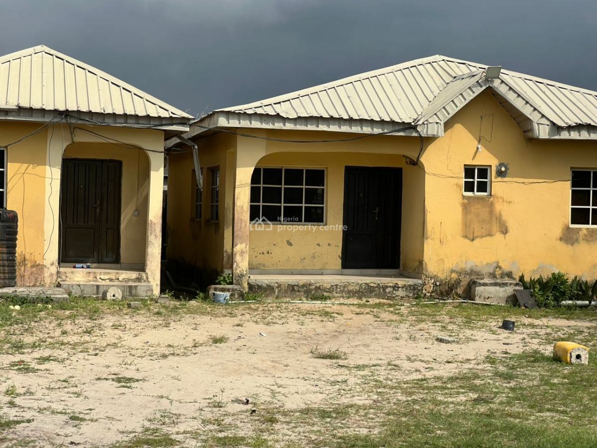 Dry Plot of Land with 2 Bedroom Bungalow and Room/parlour Bungalow, Ogunfayo Estate, Ibeju Lekki, Lagos, Residential Land for Sale