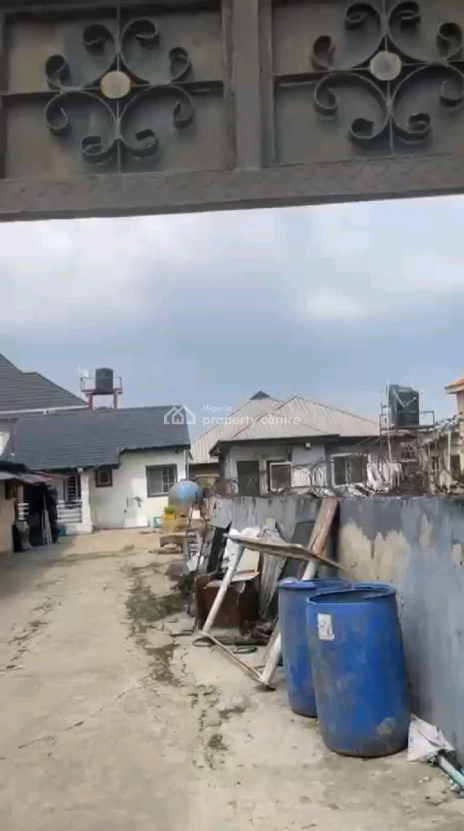 Half Plot of Land Measuring 350 Sqm with a 2-bedroom Bungalow, Off Taodak Estate, Yetunde Brown, Ifako, Gbagada, Lagos, Detached Bungalow for Sale