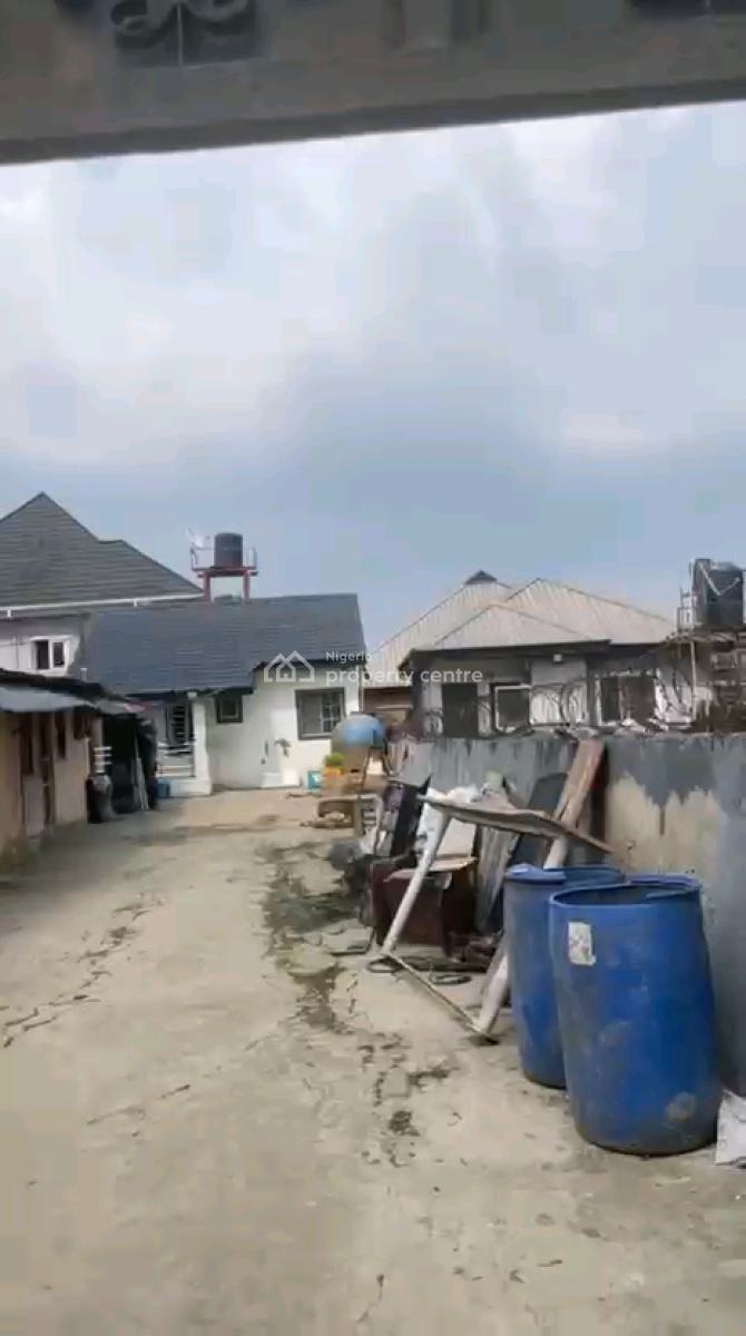 Half Plot of Land Measuring 350 Sqm with a 2-bedroom Bungalow, Off Taodak Estate, Yetunde Brown, Ifako, Gbagada, Lagos, Detached Bungalow for Sale